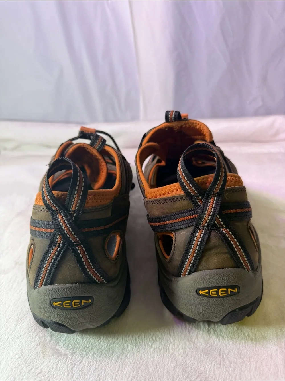 Keen Men's Brown & Orange Outdoor Hiking Sandal